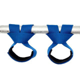 Gym Lifting Straps Barbell Deadlift Booster Belt Fitness Anti-slip Hand Wraps Wrist Straps Fitness Training Auxiliary Belt - Blue M In Australia - Darrahopens