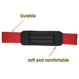 Gym Lifting Straps Barbell Deadlift Booster Belt Fitness Anti-slip Hand Wraps Wrist Straps Fitness Training Auxiliary Belt - Red M
