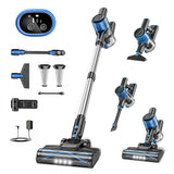 Cordless Vacuum Cleaner, 8 In 1 Powerful Suction Lightweight Vacuum Cleaner For Home, Led Display, 3 Suction Modes, 55Kpa Powerful Suction，45mins Detachable Battery Vacuum For Hard Floor Carpet Pet Hair In Australia - Darrahopens