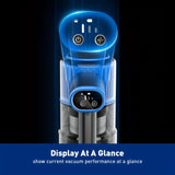 Cordless Vacuum Cleaner, 8 In 1 Powerful Suction Lightweight Vacuum Cleaner For Home, Led Display, 3 Suction Modes, 55Kpa Powerful Suction，45mins Detachable Battery Vacuum For Hard Floor Carpet Pet Hair In Australia - Darrahopens
