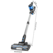 Cordless Vacuum Cleaner, 8 In 1 Powerful Suction Lightweight Vacuum Cleaner For Home, Led Display, 3 Suction Modes, 55Kpa Powerful Suction，45mins Detachable Battery Vacuum For Hard Floor Carpet Pet Hair
