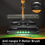 Cordless Vacuum Cleaner, 55Kpa Powerful Suction，8-in-1 Powerful Stick Vacuum Cleaner with Anti-tangle Brush And Upgraded Green Light, 2200mAh. 45 Minute Run Time Rechargeable Lightweight Vacuum Cleaner for Hardwood Floors, Carpets And Pet Hair.