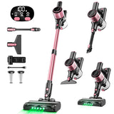Cordless Vacuum Cleaner, 8 in 1 Powerful Suction Lightweight Vacuum Cleaner for Home, 55Kpa Powerful Suction，LED Display, 3 Suction Modes, 45Mins Detachable Battery Vacuum for Hard Floor Carpet Pet Hair In Australia - Darrahopens