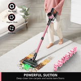 Cordless Vacuum Cleaner, 8 in 1 Powerful Suction Lightweight Vacuum Cleaner for Home, 55Kpa Powerful Suction，LED Display, 3 Suction Modes, 45Mins Detachable Battery Vacuum for Hard Floor Carpet Pet Hair In Australia - Darrahopens