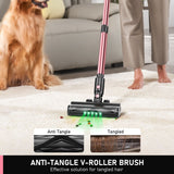 Cordless Vacuum Cleaner, 8 in 1 Powerful Suction Lightweight Vacuum Cleaner for Home, 55Kpa Powerful Suction，LED Display, 3 Suction Modes, 45Mins Detachable Battery Vacuum for Hard Floor Carpet Pet Hair In Australia - Darrahopens