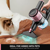 Cordless Vacuum Cleaner, 8 in 1 Powerful Suction Lightweight Vacuum Cleaner for Home, 55Kpa Powerful Suction，LED Display, 3 Suction Modes, 45Mins Detachable Battery Vacuum for Hard Floor Carpet Pet Hair