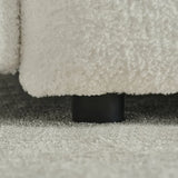 35 "Teddy fabric sofa, modern lounge chair, upholstered with a pillow