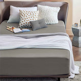 2000TC Hotel Quality Fitted Sheets - 2 Piece Fitted Sheets  -Breathable Bedding - Wrinkle, Fade, Stain Resistant- 16inch/40cm Deep Pocket Fitted Bed Sheets-Wrinkle and Fade Resistant,(Grey,King) In Australia - Darrahopens