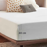 2000TC Hotel Quality Fitted Sheets - 2 Piece Fitted Sheets  -Breathable Bedding - Wrinkle, Fade, Stain Resistant- 16inch/40cm Deep Pocket Fitted Bed Sheets-Wrinkle and Fade Resistant,(White,Super King) In Australia - Darrahopens