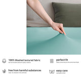 Hotel Quality Fitted sheets - 2 Piece Fitted sheets  -Breathable Bedding - Wrinkle, Fade, Stain Resistant- 26inch/40cm Deep Pocket Fitted Bed Sheet-Wrinkle and Fade Resistant,(Ice blue,King Single)