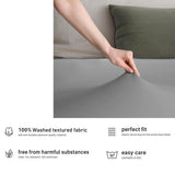 Hotel Quality Fitted sheets - 2 Piece Fitted sheets  -Breathable Bedding - Wrinkle, Fade, Stain Resistant- 26inch/40cm Deep Pocket Fitted Bed Sheet-Wrinkle and Fade Resistant,(Grey,King Single)