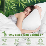 4 Piece Ultra Soft Bamboo Breathable Sheet Set -Hotel 2000TC Breathable Bed Sheets Set with 37 Centimetre Deep Pocket-Breathable Sheets for Hot Sleepers(White,King) In Australia - Darrahopens