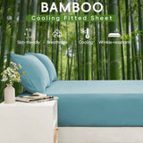 3 Piece Ultra Soft Bamboo Breathable Sheet Set -Hotel 2000TC Breathable Bed Sheets Set with 37 Centimetre Deep Pocket-Breathable Sheets for Hot Sleepers(Sky Blue,King Single) In Australia - Darrahopens