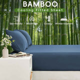 4 Piece Ultra Soft Bamboo Breathable Sheet Set -Hotel 2000TC Breathable Bed Sheets Set with 37 Centimetre Deep Pocket-Breathable Sheets for Hot Sleepers(Navy,Queen) In Australia - Darrahopens