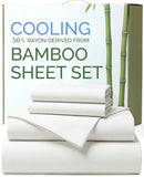 4 Piece Ultra Soft Bamboo Breathable Sheet Set -Hotel 2000TC Breathable Bed Sheets Set with 37 Centimetre Deep Pocket-Breathable Sheets for Hot Sleepers(White,Queen) In Australia - Darrahopens