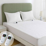 Electric Heated Mattress Pad Blanket with Dual Control & 9-Hour Auto Off & 9 Heat Settings, Preheat Functions, Overheat Protection, Machine Washable Fully Fitted Electric Sheet(Super King)