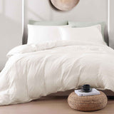 Hotel Soft Microfiber Duvet Cover Set-2000TC Quilt Cover Set & Pillowcases -1 Donna Cover Zipper Closure & 1 x Pillowcases-Breathable Bedding - Wrinkle, Fade, Stain Resistant(Raw white,King) In Australia - Darrahopens