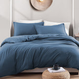Hotel Soft Microfiber Duvet Cover Set-2000TC Quilt Cover Set & Pillowcases -1 Donna Cover Zipper Closure & 1 x Pillowcases-Breathable Bedding - Wrinkle, Fade, Stain Resistant(Ocean,King) In Australia - Darrahopens