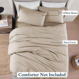 Hotel Soft Microfiber Duvet Cover Set-2000TC Quilt Cover Set & Pillowcases -1 Donna Cover Zipper Closure & 1 x Pillowcases-Breathable Bedding - Wrinkle, Fade, Stain Resistant(Camel Beige,King) In Australia - Darrahopens