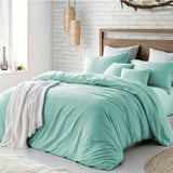 Hotel Soft Microfiber Duvet Cover Set-2000TC Quilt Cover Set & Pillowcases -1 Donna Cover Zipper Closure & 1 x Pillowcases-Breathable Bedding - Wrinkle, Fade, Stain Resistant(Ice Blue,Queen) In Australia - Darrahopens