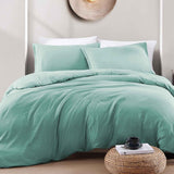 Hotel Soft Microfiber Duvet Cover Set-2000TC Quilt Cover Set & Pillowcases -1 Donna Cover Zipper Closure & 1 x Pillowcases-Breathable Bedding - Wrinkle, Fade, Stain Resistant(Ice Blue,Queen) In Australia - Darrahopens