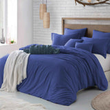 Hotel Soft Microfiber Duvet Cover Set-2000TC Quilt Cover Set & Pillowcases -1 Donna Cover Zipper Closure & 1 x Pillowcases-Breathable Bedding - Wrinkle, Fade, Stain Resistant(Royal blue,Queen) In Australia - Darrahopens