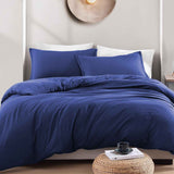 Hotel Soft Microfiber Duvet Cover Set-2000TC Quilt Cover Set & Pillowcases -1 Donna Cover Zipper Closure & 1 x Pillowcases-Breathable Bedding - Wrinkle, Fade, Stain Resistant(Royal blue,Queen) In Australia - Darrahopens