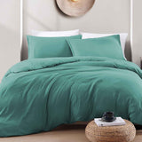 Hotel Soft Microfiber Duvet Cover Set-2000TC Quilt Cover Set & Pillowcases -1 Donna Cover Zipper Closure & 1 x Pillowcases-Breathable Bedding - Wrinkle, Fade, Stain Resistant(Biscay blue,Single) In Australia - Darrahopens