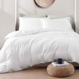 Hotel Soft Microfiber Duvet Cover Set-2000TC Quilt Cover Set & Pillowcases -1 Donna Cover Zipper Closure & 1 x Pillowcases-Breathable Bedding - Wrinkle, Fade, Stain Resistant(White,Super King) In Australia - Darrahopens