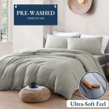 Hotel Soft Microfiber Duvet Cover Set-2000TC Quilt Cover Set & Pillowcases -1 Donna Cover Zipper Closure & 1 x Pillowcases-Breathable Bedding - Wrinkle, Fade, Stain Resistant(Grey,Super King)