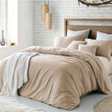 Hotel Soft Microfiber Duvet Cover Set-2000TC Quilt Cover Set & Pillowcases -1 Donna Cover Zipper Closure & 1 x Pillowcases-Breathable Bedding - Wrinkle, Fade, Stain Resistant(Camel Beige,Super King) In Australia - Darrahopens