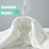 Waterproof Mattress Protector,Breathable Mattress Cover,3D Air Fabric Cooling Bed Pad Cover, Deep Pocket 40cm(Double,Green)