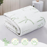 Waterproof Mattress Protector,Breathable Mattress Cover,3D Air Fabric Cooling Bed Pad Cover, Deep Pocket 40cm(King,Green)