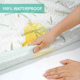 Waterproof Mattress Protector,Breathable Mattress Cover,3D Air Fabric Cooling Bed Pad Cover, Deep Pocket 40cm(King Single,Green)