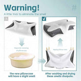 Cervical Neck Pillow for Neck Pain Relief, 2 in 1 Ergonomic Orthopedic Bed Pillow for Sleeping, Memory Foam Pillows for Side, Back & Stomach Sleepers with Removable Pillowcase