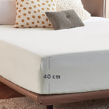 2000TC Hotel Quality Fitted Sheets - 2 Piece Fitted Sheets  -Breathable Bedding - Wrinkle, Fade, Stain Resistant- 16inch/40cm Deep Pocket Fitted Bed Sheets-Wrinkle and Fade Resistant,(White,King) In Australia - Darrahopens