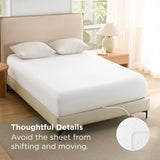2000TC Hotel Quality Fitted Sheets - 2 Piece Fitted Sheets  -Breathable Bedding - Wrinkle, Fade, Stain Resistant- 16inch/40cm Deep Pocket Fitted Bed Sheets-Wrinkle and Fade Resistant,(White,King) In Australia - Darrahopens