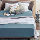 2000TC Hotel Quality Fitted Sheets - 2 Piece Fitted Sheets  -Breathable Bedding - Wrinkle, Fade, Stain Resistant- 16inch/40cm Deep Pocket Fitted Bed Sheets-Wrinkle and Fade Resistant,(Ocean,King Single) In Australia - Darrahopens