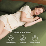 2000TC Hotel Quality Fitted Sheets - 2 Piece Fitted Sheets  -Breathable Bedding - Wrinkle, Fade, Stain Resistant- 16inch/40cm Deep Pocket Fitted Bed Sheets-Wrinkle and Fade Resistant,(Olive green,Queen) In Australia - Darrahopens