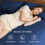 2000TC Hotel Quality Fitted Sheets - 2 Piece Fitted Sheets  -Breathable Bedding - Wrinkle, Fade, Stain Resistant- 16inch/40cm Deep Pocket Fitted Bed Sheets-Wrinkle and Fade Resistant,(Royal blue,Super King) In Australia - Darrahopens