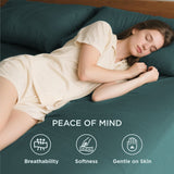 2000TC Hotel Quality Fitted Sheets - 2 Piece Fitted Sheets  -Breathable Bedding - Wrinkle, Fade, Stain Resistant- 16inch/40cm Deep Pocket Fitted Bed Sheets-Wrinkle and Fade Resistant,(Biscay blue,Super King)