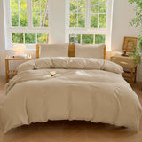 Hotel Soft Microfiber Duvet Cover Set-2000TC Quilt Cover Set & Pillowcases -1 Donna Cover Zipper Closure & 1 x Pillowcases-Breathable Bedding - Wrinkle, Fade, Stain Resistant(Camel Beige,Double) In Australia - Darrahopens