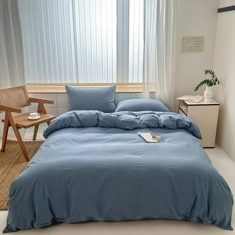 Hotel Soft Microfiber Duvet Cover Set-2000TC Quilt Cover Set & Pillowcases -1 Donna Cover Zipper Closure & 1 x Pillowcases-Breathable Bedding - Wrinkle, Fade, Stain Resistant(Ocean,King) In Australia - Darrahopens