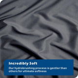 Hotel Soft Microfiber Duvet Cover Set-2000TC Quilt Cover Set & Pillowcases -1 Donna Cover Zipper Closure & 1 x Pillowcases-Breathable Bedding - Wrinkle, Fade, Stain Resistant(Dark gray,King)