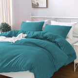 Hotel Soft Microfiber Duvet Cover Set-2000TC Quilt Cover Set & Pillowcases -1 Donna Cover Zipper Closure & 1 x Pillowcases-Breathable Bedding - Wrinkle, Fade, Stain Resistant(Biscay blue,King) In Australia - Darrahopens