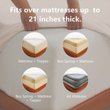 Hotel Soft Bed Sheet Set- Bedding Sheets & Pillowcases -Breathable Bedding - Wrinkle, Fade, Stain Resistant-Deep Pocket Flat Fitted Bed Sheet Set(White,King) In Australia - Darrahopens
