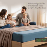 Hotel Quality Fitted Sheet - 1 Piece Fitted Sheet  -Breathable Bedding - Wrinkle, Fade, Stain Resistant- 16inch/40cm Deep Pocket Fitted Bed Sheet-Wrinkle and Fade Resistant,(Ocean,King) In Australia - Darrahopens