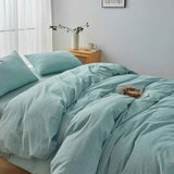 Hotel Soft Microfiber Duvet Cover Set-2000TC Quilt Cover Set & Pillowcases -1 Donna Cover Zipper Closure & 1 x Pillowcases-Breathable Bedding - Wrinkle, Fade, Stain Resistant(Ice Blue,King Single) In Australia - Darrahopens