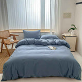 Hotel Soft Microfiber Duvet Cover Set-2000TC Quilt Cover Set & Pillowcases -1 Donna Cover Zipper Closure & 1 x Pillowcases-Breathable Bedding - Wrinkle, Fade, Stain Resistant(Ocean,King Single) In Australia - Darrahopens