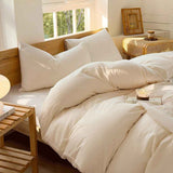 Hotel Soft Microfiber Duvet Cover Set-2000TC Quilt Cover Set & Pillowcases -1 Donna Cover Zipper Closure & 1 x Pillowcases-Breathable Bedding - Wrinkle, Fade, Stain Resistant(Cream White,King Single) In Australia - Darrahopens